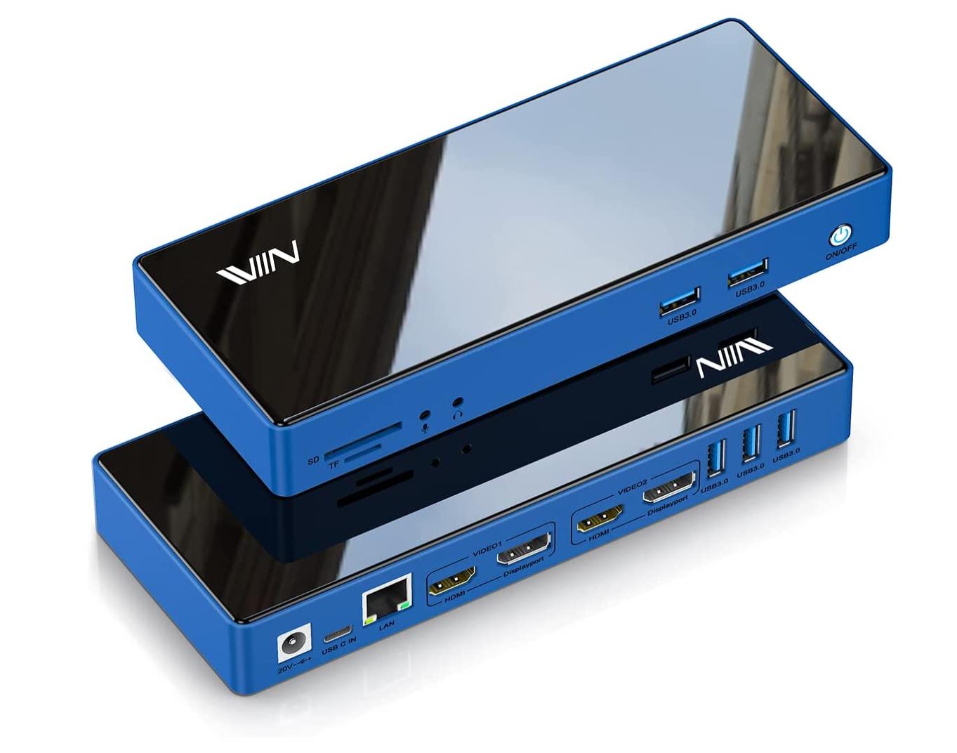 IVIIN 16-in-1 USB 3.0 Docking Station - QGeeM