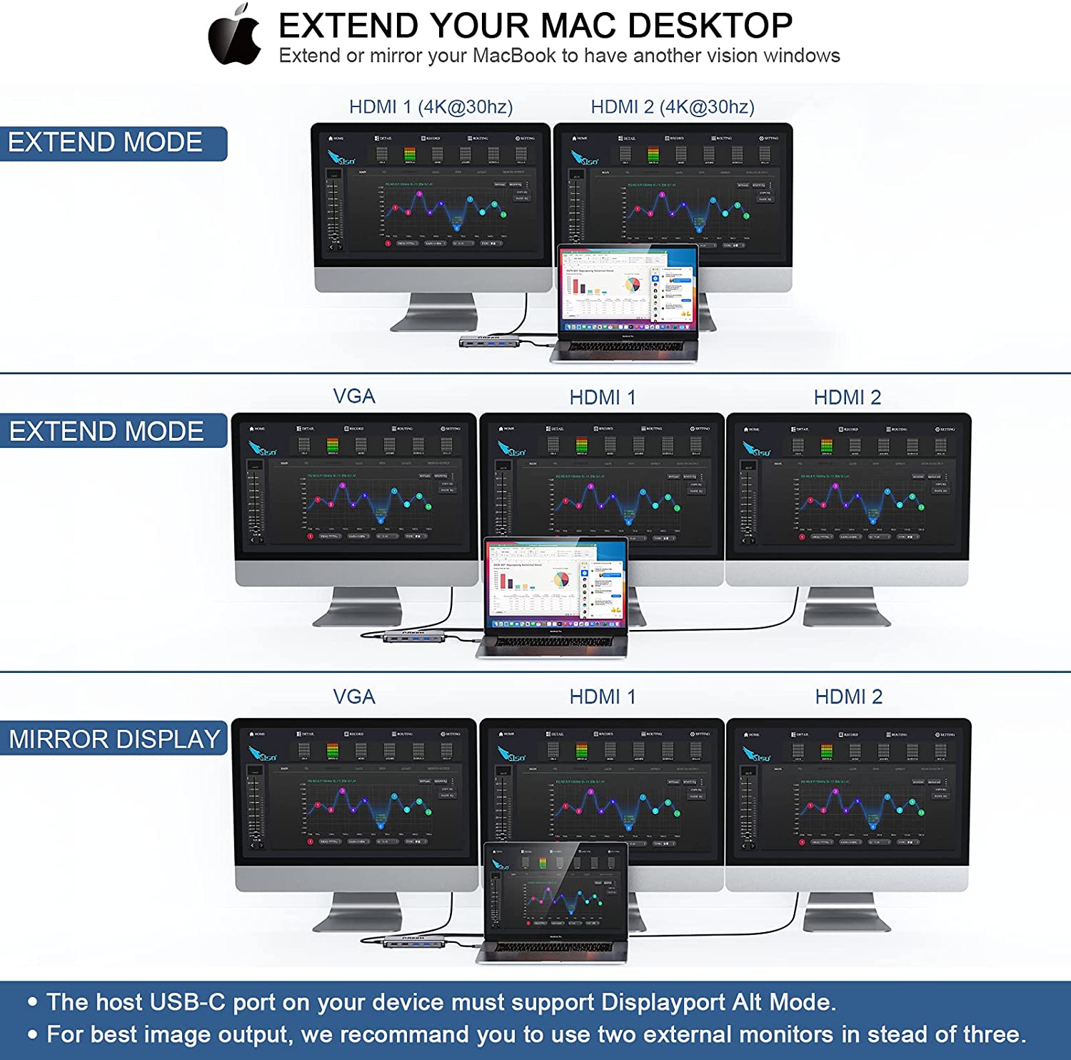 QGeeM 12-in-1 USB-C Docking Station with VGA - QGeeM