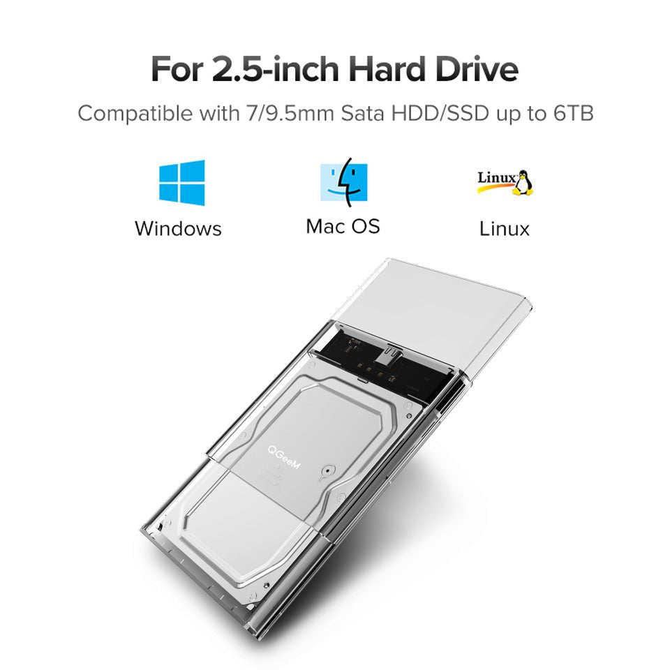 QGeeM 2.5" Hard Drive Enclosure - QGeeM