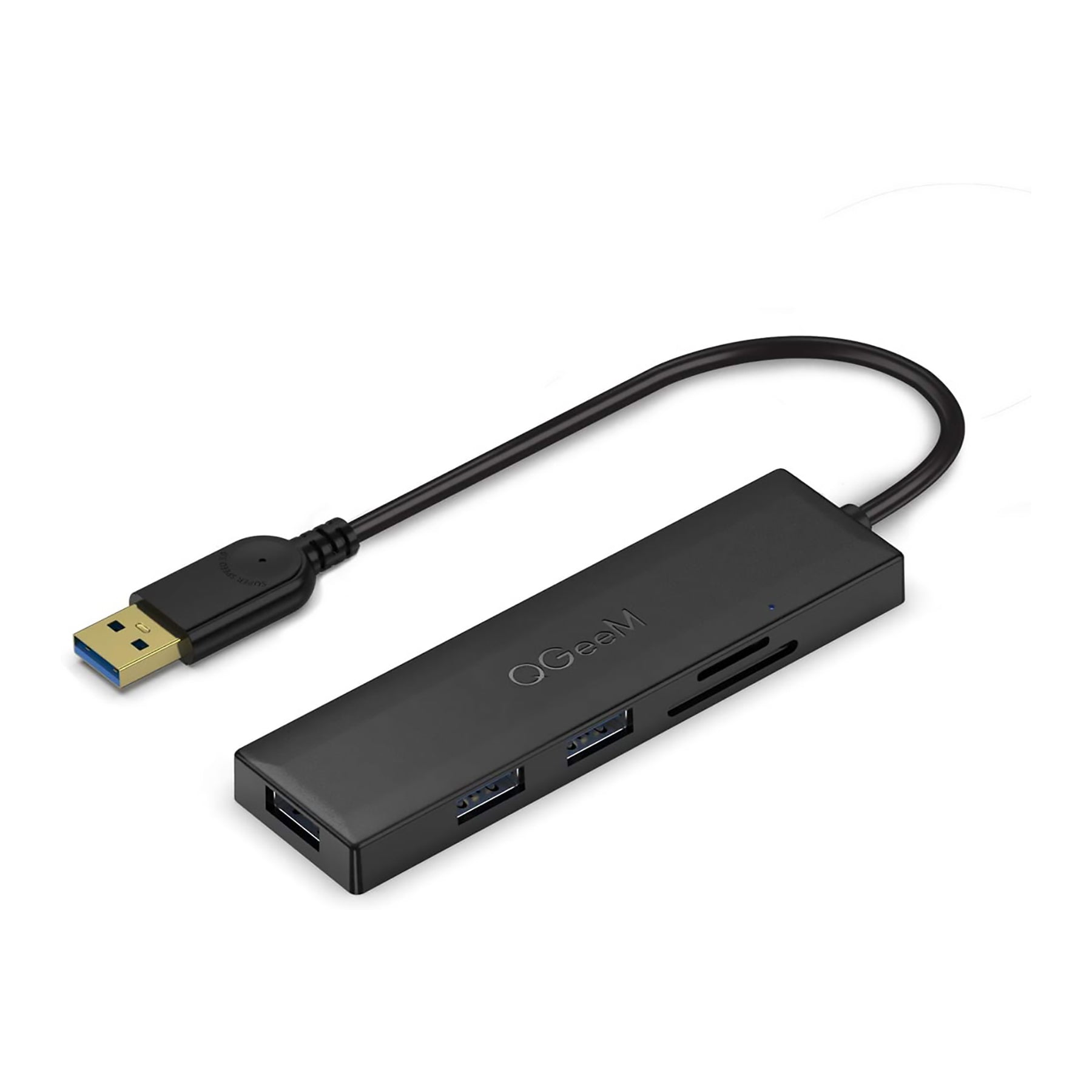 QGeeM 5-in-1 USB 3.0 Hub 2.5ft - QGeeM