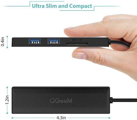 QGeeM 5-in-1 USB 3.0 Hub - QGeeM