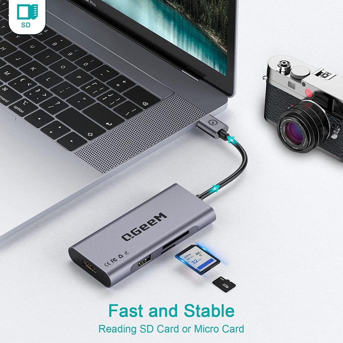 QGeeM 7-in-1 USB 3.0 Hub - QGeeM