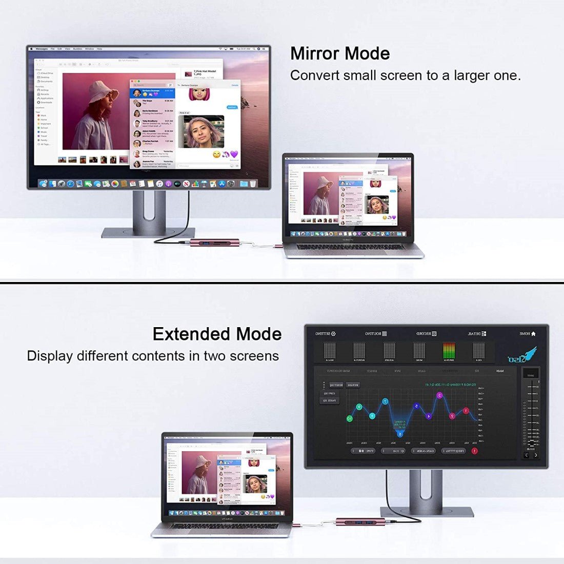 QGeeM 7-in-1 USB-C Hub 4K@30Hz - QGeeM