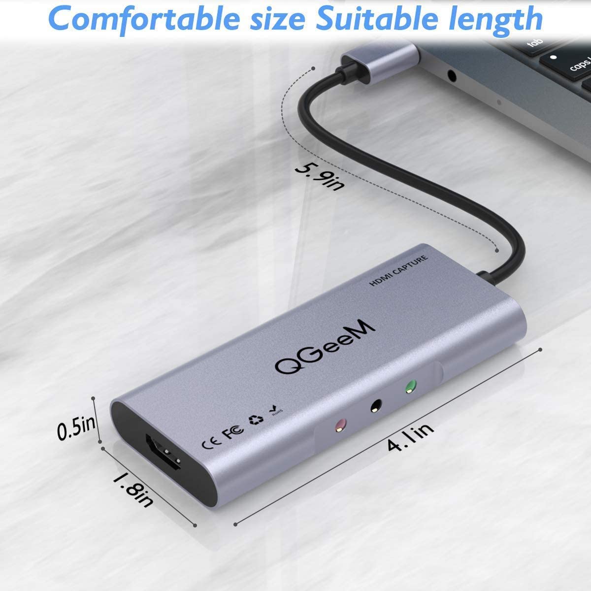 QGeeM HDMI Game, Live Video Capture Device - QGeeM