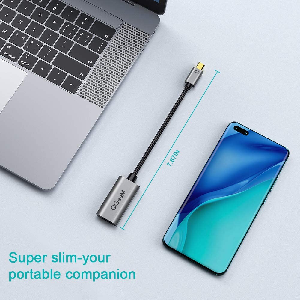 QGeeM Mini DP Male to HDMI Female Adapter - QGeeM