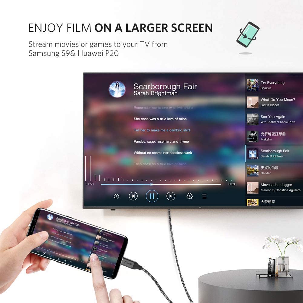 QGeeM Type C to HDMI Adapter Cable - QGeeM