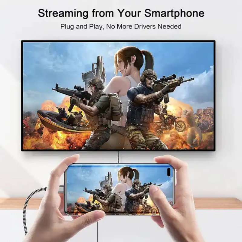 QGeeM USB C to DisplayPort 1.4 Cable 8K@60Hz/4K@240Hz Unidirectional Thunderbolt 4/3 to DisplayPort Cord USB C to DP 32.4Gbps Compatible iPhone 16, MacBook Pro/Air, iPad, Mac Mini, Galaxy, XPS - QGeeM