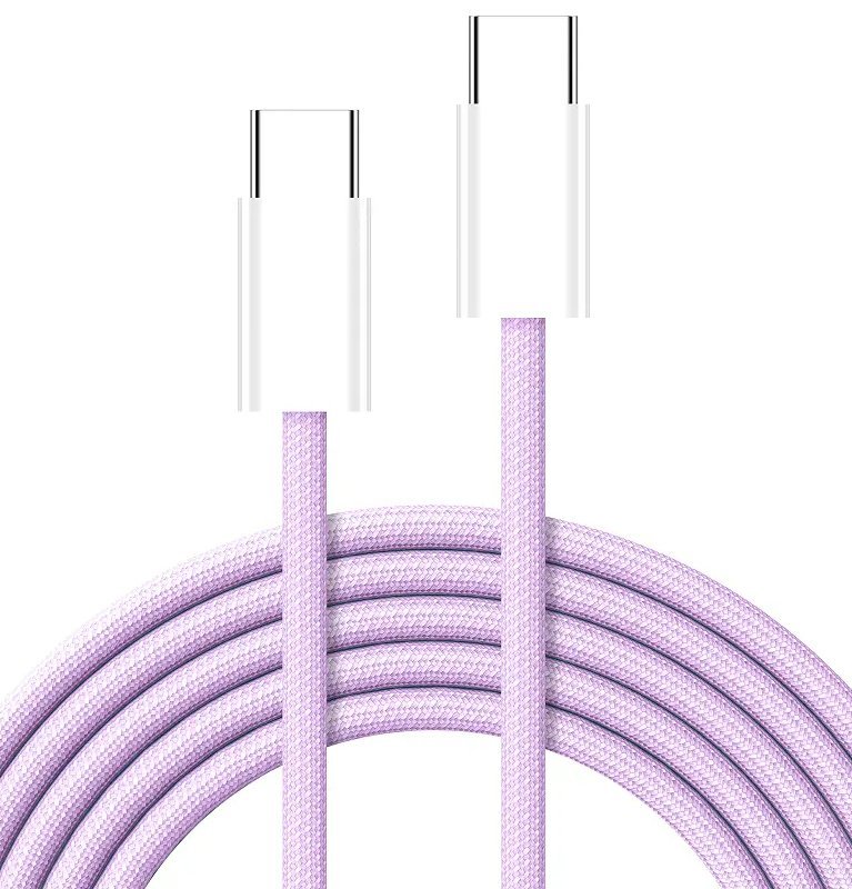 USB C to C Cable PD 20V3A 60W 480Mbps Braided Fast Charging Cable(3Pack) - QGeeM