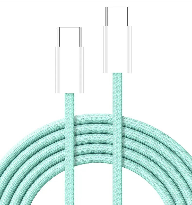 USB C to C Cable PD 20V3A 60W 480Mbps Braided Fast Charging Cable(3Pack) - QGeeM