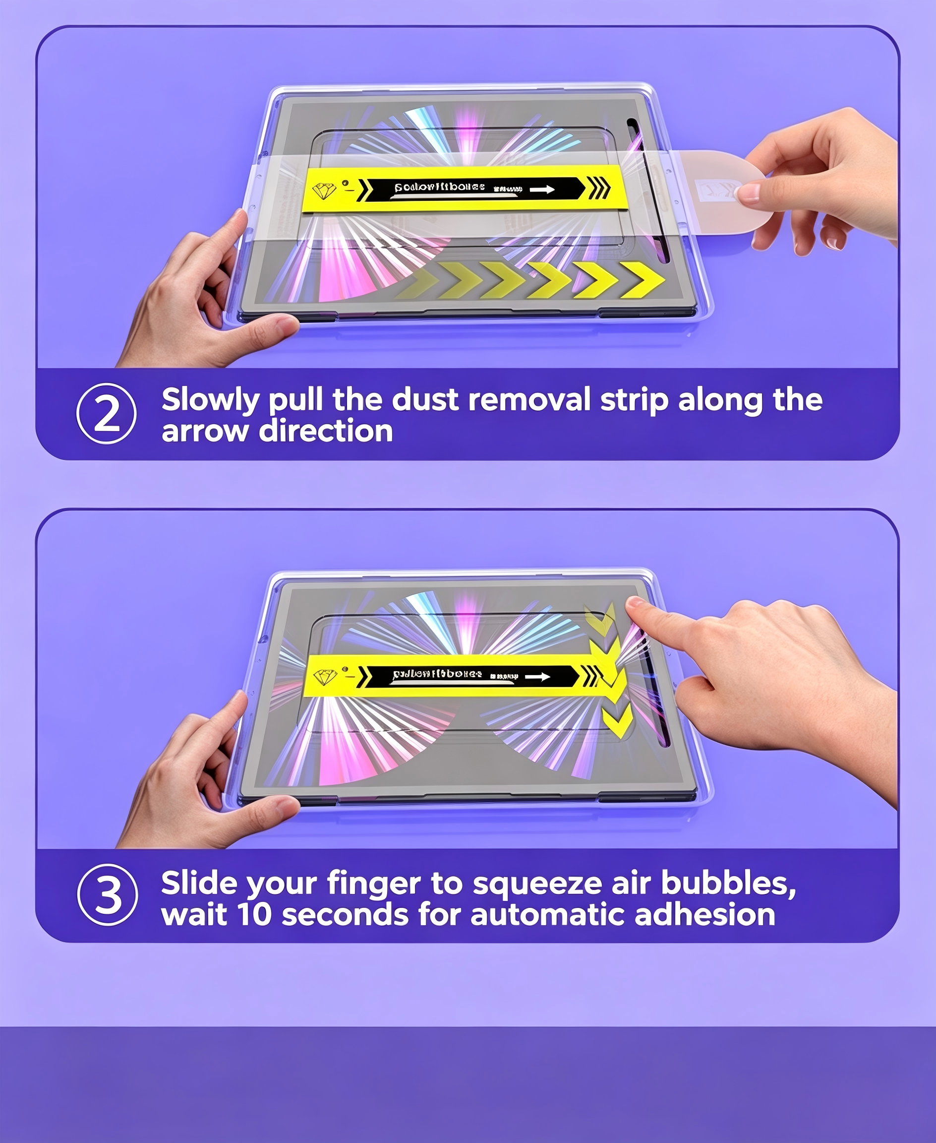 [QGeeM] Privacy Screen Protector for iPad 2025 (A16) with Auto Alignment Dust-Free Applicator Tray, Anti-Spy Tempered Glass Film, Bubble-Free Easy Installation