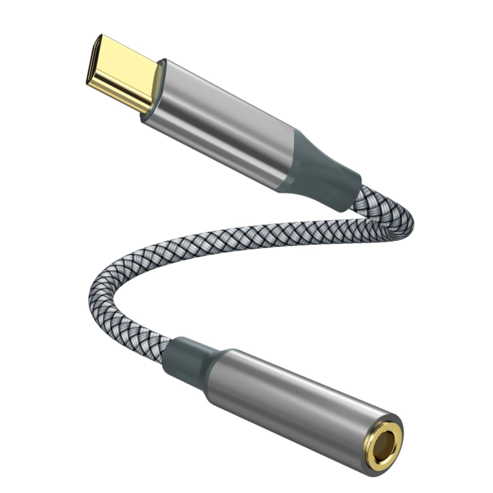 USB C to 3.5mm Headphone Jack Adapter, USB-C to Aux Audio Dongle Cable for iPhone 17 Pro Max/17 Pro, 16/15 Pro Max, 16/15 Pro, Galaxy S23-S21 Ultra, Pixel, iPad Pro, MacBook-UA50-B-0.12