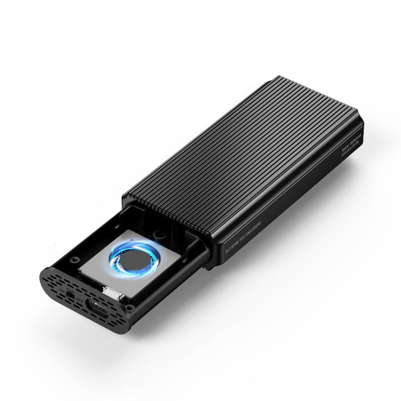 40Gbps M.2 NVMe Enclosure With Cooling Fan for MacBook, Aluminum SSD Support 2280/2260/2242/2230 Compatible With Thunderbolt 3/4/USB4/3.2/3.1--M280U4A