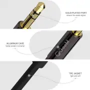 QGeeM 3.5mm Audio Cable, PVC, Male to Male, Hi-Fi Sound, Stereo, Aux Cord, for Headphones, Car, Home Stereos, Speakers, Tablets, Compatible with iPhone, iPad, iPod, Echo More