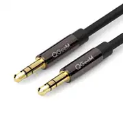 QGeeM 3.5mm Audio Cable, PVC, Male to Male, Hi-Fi Sound, Stereo, Aux Cord, for Headphones, Car, Home Stereos, Speakers, Tablets, Compatible with iPhone, iPad, iPod, Echo More