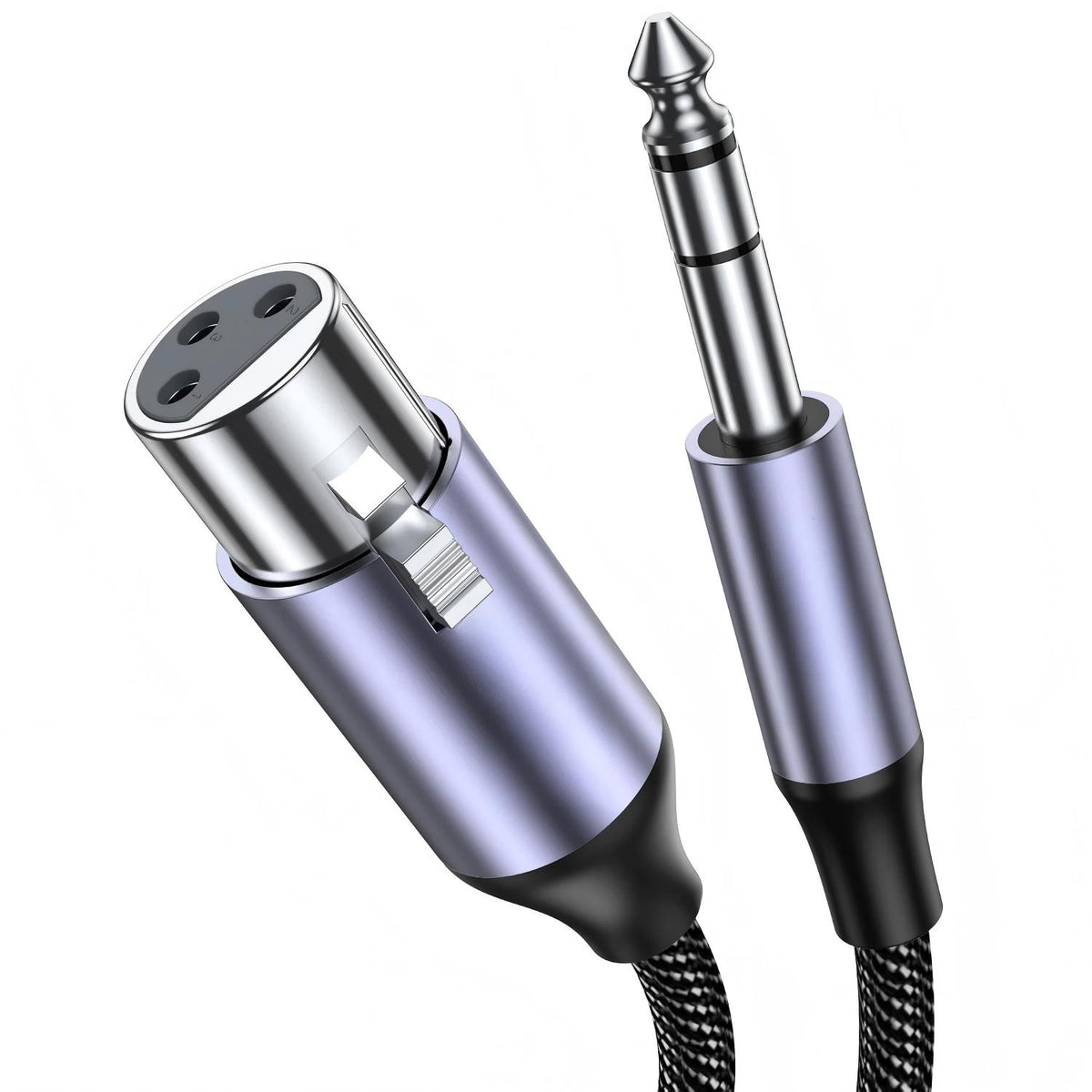 6.35mm TRS Male to XLR Female 3.3FT, 1/4 Inch Balanced Studio Grade Audio Cable forStudio Harmonizers, Equalizer, Amplifier, Microphone, Mixer, Dynamic Microphone, Electronic Keyboard-AU20-B-1.5