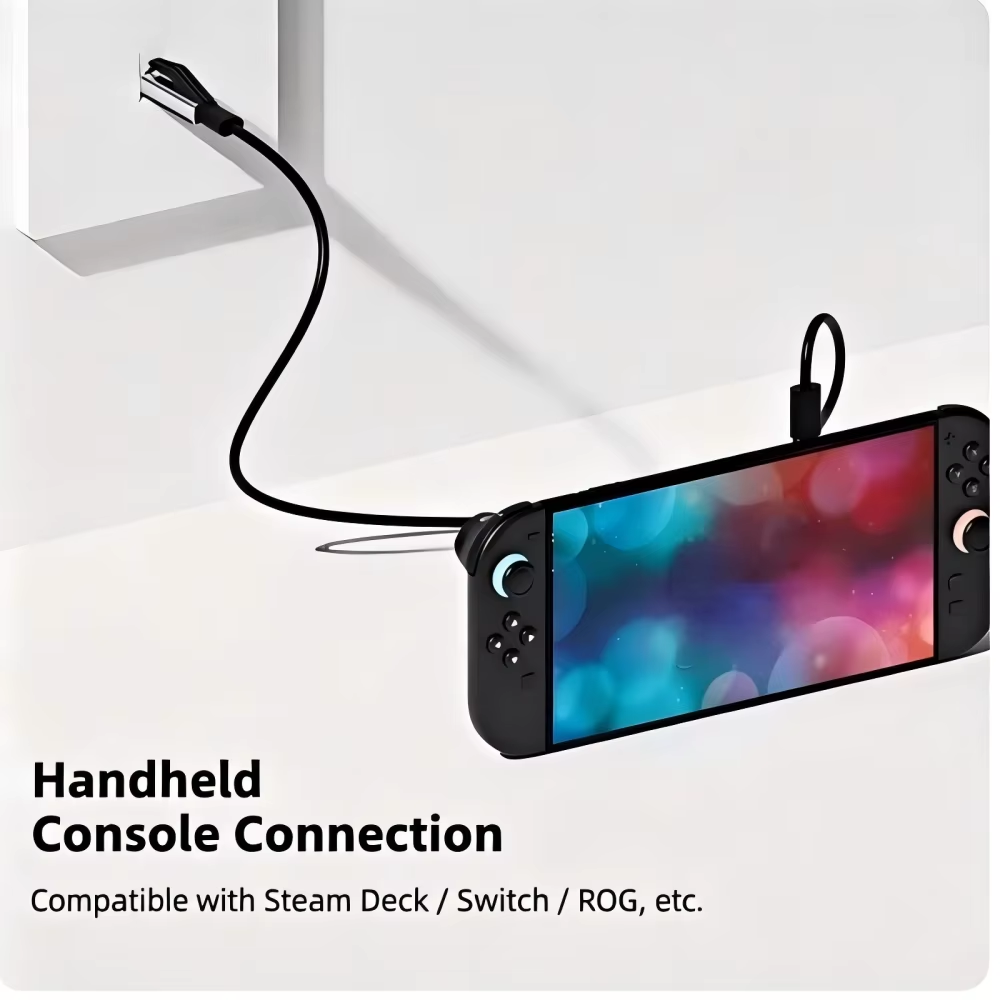 RJ45 to USB-C Gigabit Ethernet Adapter, 1000Mbps Type C Ethernet Network Adapter, Plug and Play Aluminum Converter for Laptop, MacBook, iPad, Steam Deck