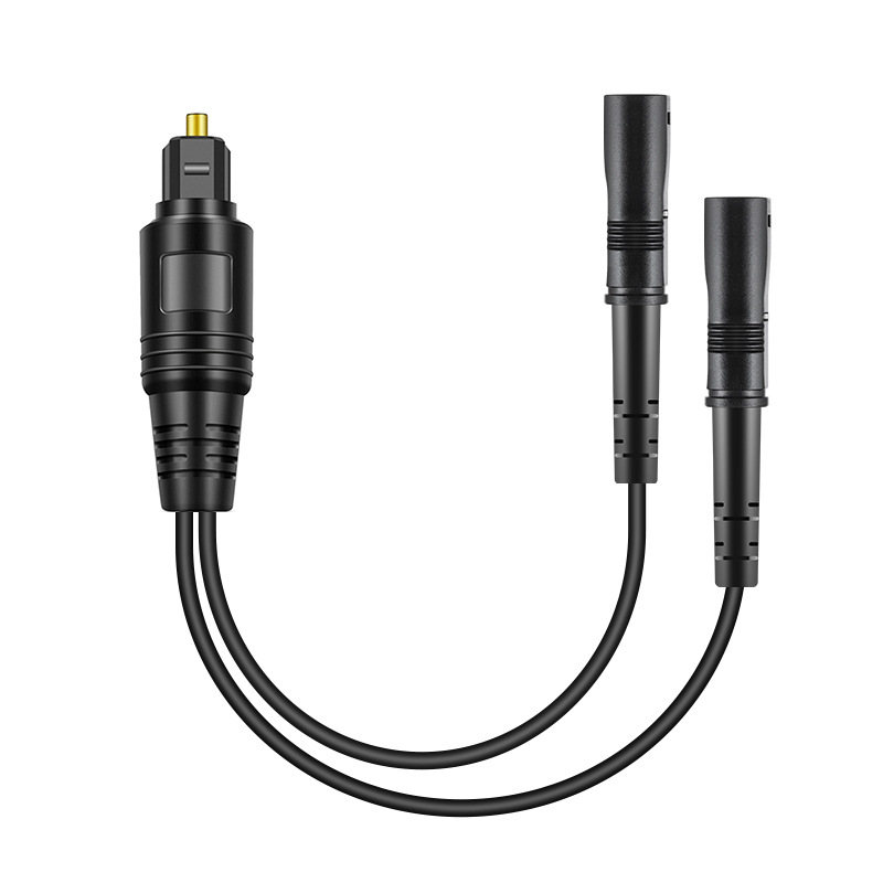 Digital Optical Audio Splitter 1 in 2 Out — For Xbox, PS3, PS4, PS5, DVD, TV Box, Home Theatre Receiver & Sound Bar-（FS-T-066）