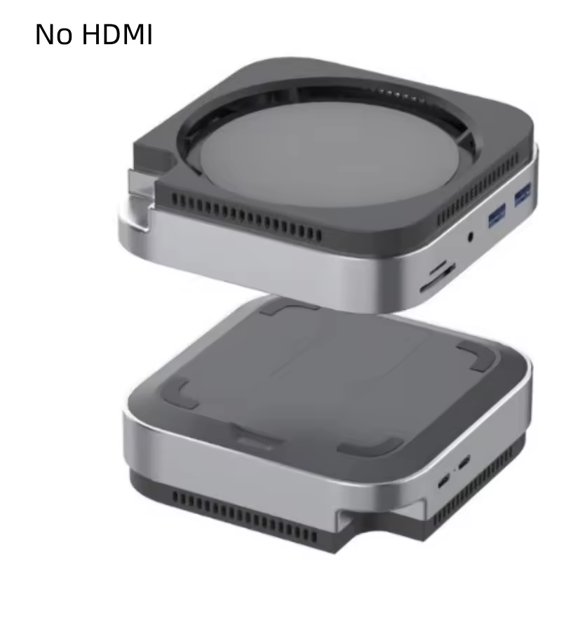 Mac Mini M4 Hub &amp; Stand with SSD Enclosure with&nbsp; 4K60Hz 2*HDMI, 10G 2*USB-A , USB-C 5V3A Charging, SD/TF 3.0, Audio 3.5mm – Mac mini M4 HUB &amp;Docking Station