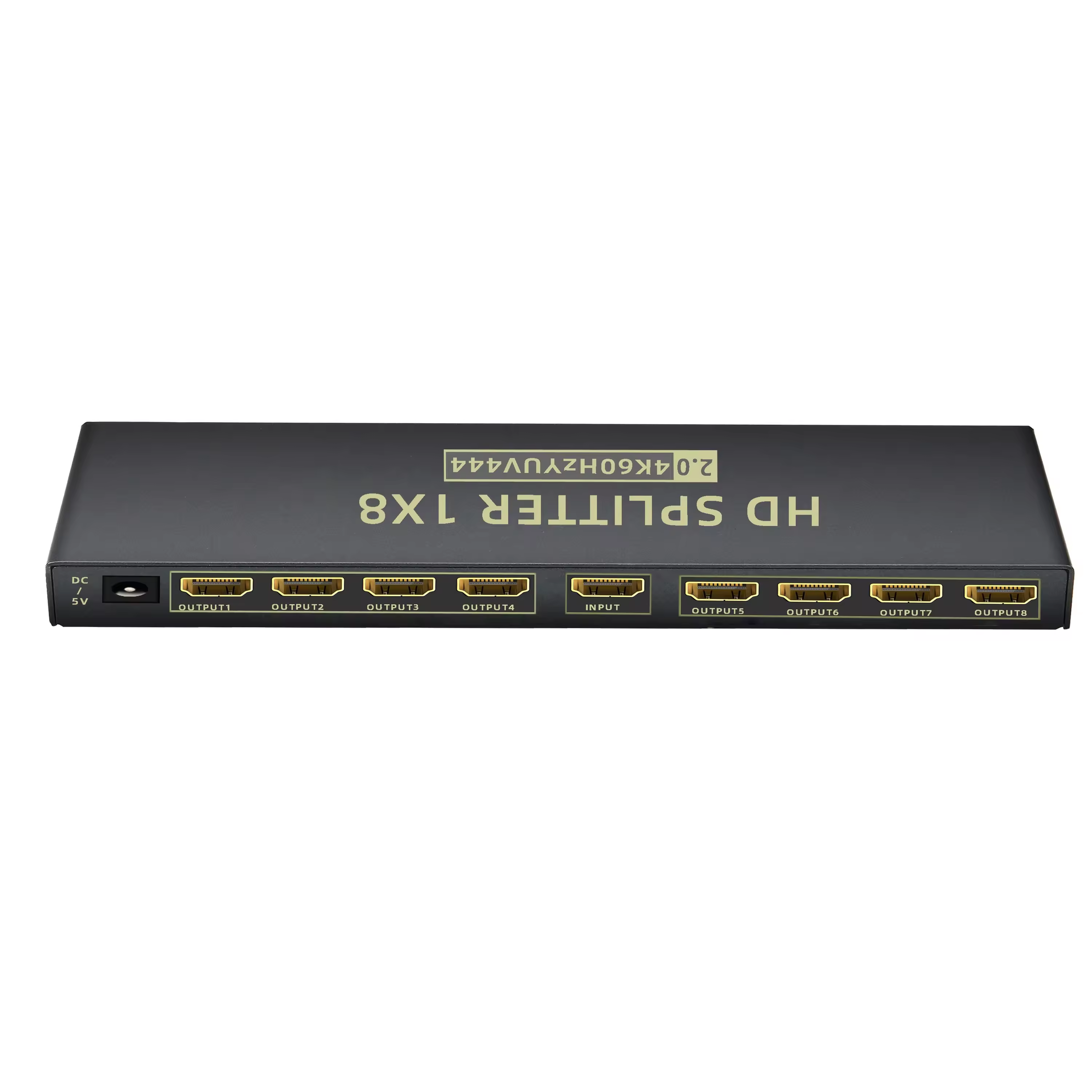 HDMI Splitter 1 in 2 Out,up to 4K @ 60Hz YUV444,Multi Resolution Output,HDMI 2.0& HDCP 2.2,EDID Control,3D CEC Support,18 Gbps, Easy Plug and Play,0℃ to +40℃----EX-XHV102