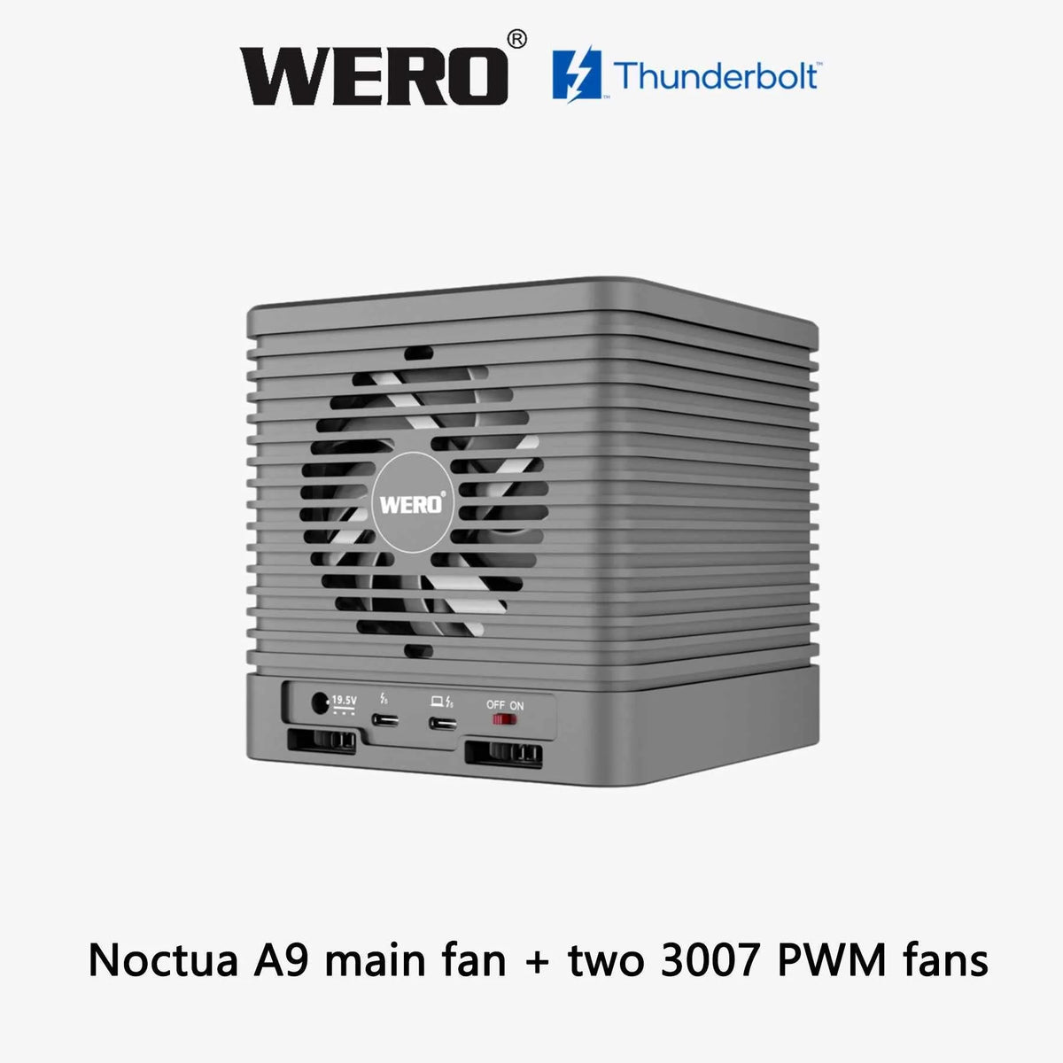 WERO Thunderbolt 5 4-Bay  U.2 Hard Drive Enclosure ，80Gbps Storage CUBE Series(4XU2-V80)