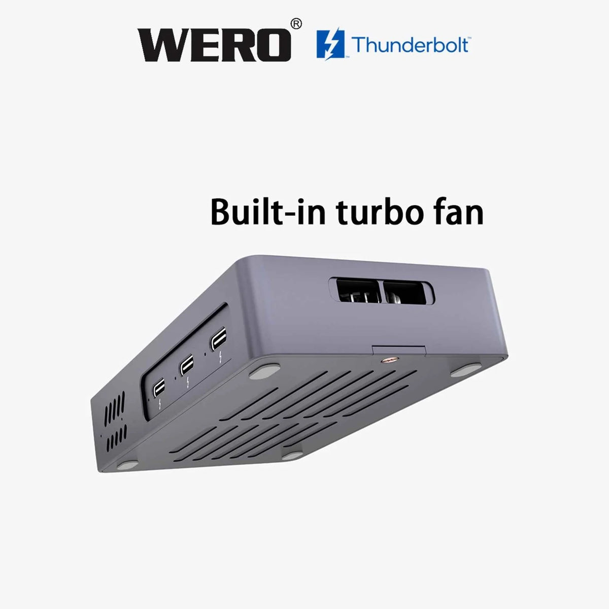 WERO Thunderbolt 5 Hub M.2 NVMe SSD Enclosure 80/120Gbps High Speed Docking Station(TBT5-HUB)