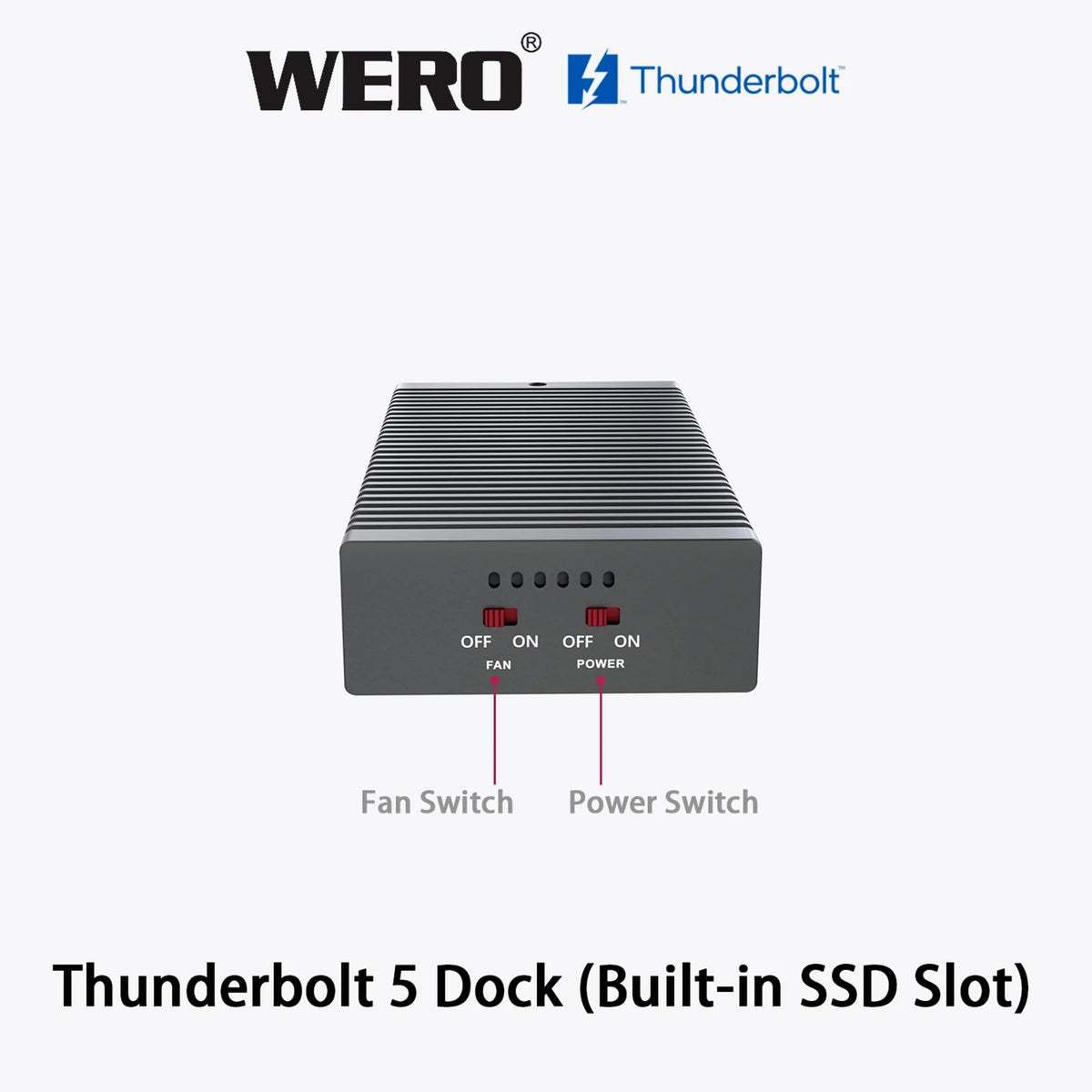 WERO Thunderbolt 5 80/120 Gbps 1M2-DOCK Docking Station(TBT5-1M2-dock)
