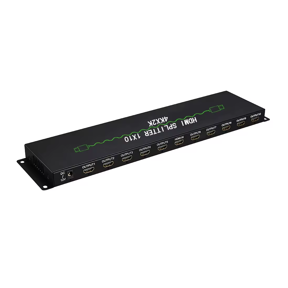 4K 1x2 HDMI Splitter1 in 2 Out, 2 Port Powered hdmi Splitters 4K@30Hz Dual Monitors Duplicate/Mirror (Not Extend) for PS4 /HDTV/Projector-HDXH2