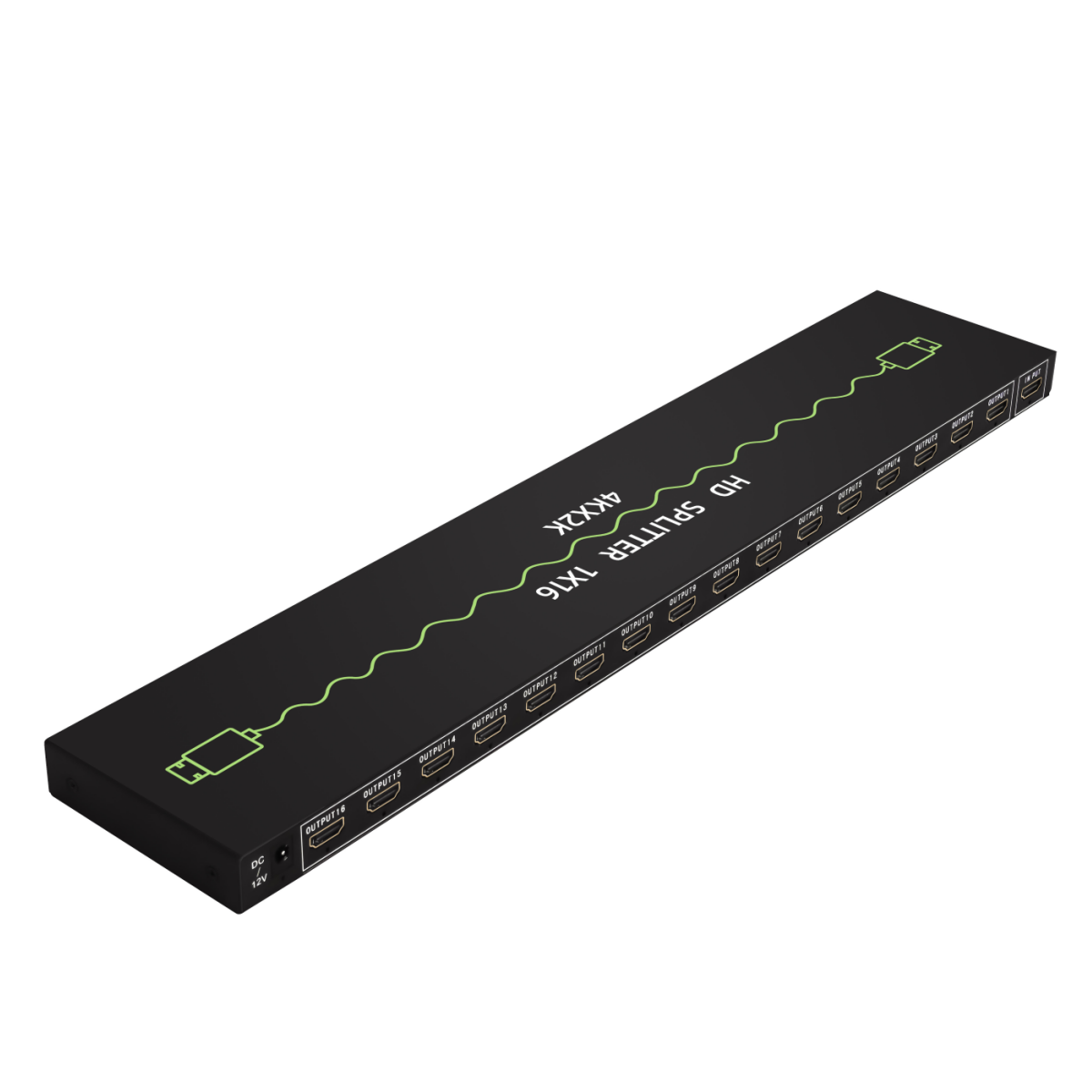 4K 1x2 HDMI Splitter1 in 2 Out, 2 Port Powered hdmi Splitters 4K@30Hz Dual Monitors Duplicate/Mirror (Not Extend) for PS4 /HDTV/Projector-HDXH2