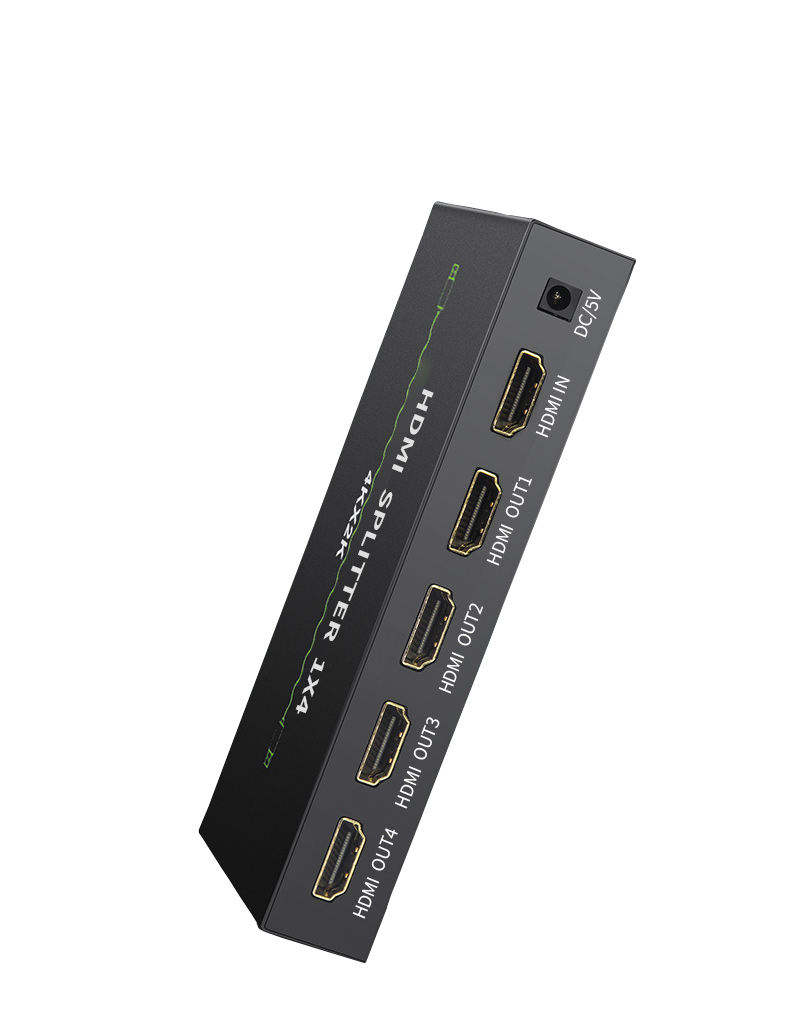 4K 1x2 HDMI Splitter1 in 2 Out, 2 Port Powered hdmi Splitters 4K@30Hz Dual Monitors Duplicate/Mirror (Not Extend) for PS4 /HDTV/Projector-HDXH2