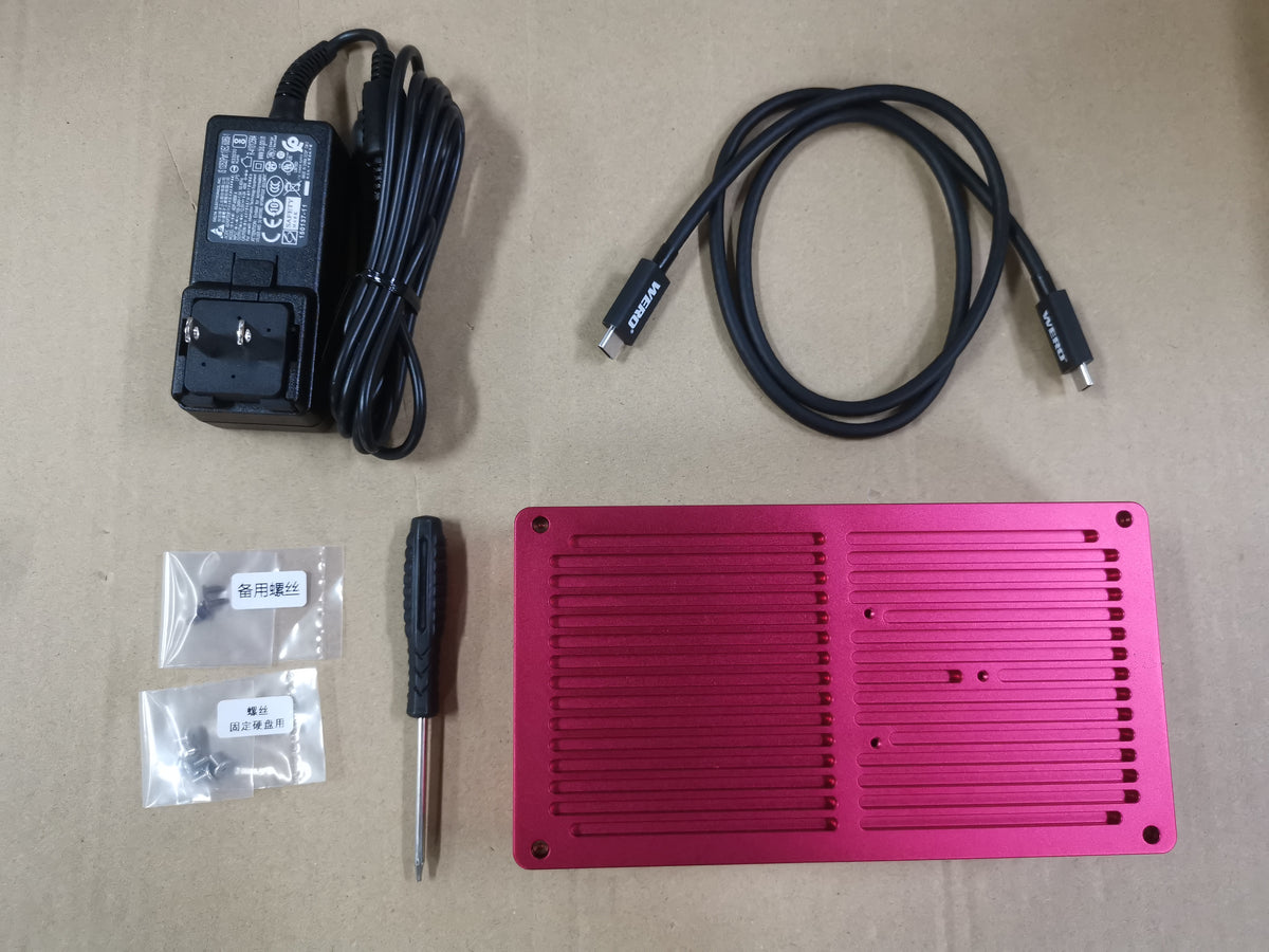 WERO USB4+OCULINK U2/U3 Hard Disk Box Enterprise SSD Solid State Box V-Port Battery Thunderbolt 3/4/5(1XU2-V40-OCULINK)
