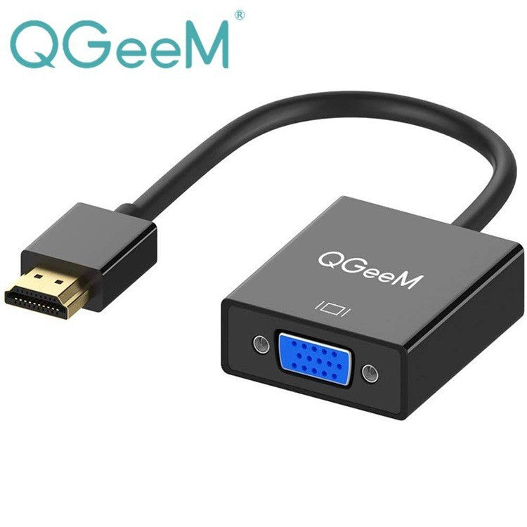 HDMI to VGA Connects Adapter,1080P@60Hz,Gold-Plated HDMI Male to VGA Female Adapter for Computer,Projector, HDTV, Desktop, Laptop, PC, Monitor, Chromebook,Roku, Xbox and More--AV07-B