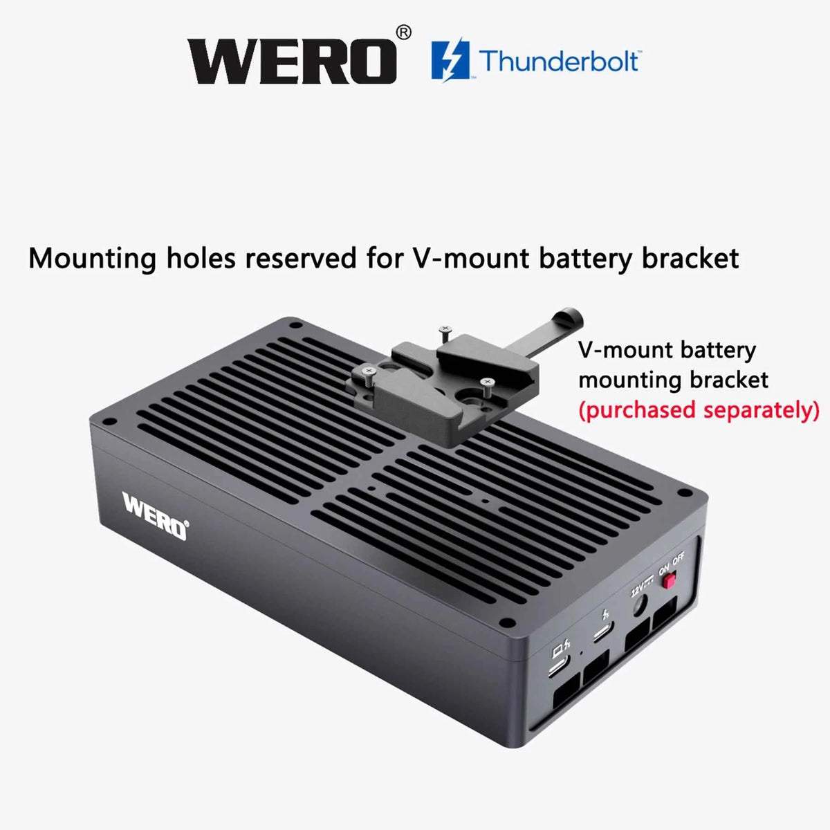 WERO Thunderbolt 5 U.2/U.3 NVMe & SATA SSD Enclosure，80Gbps solid-state dit hard drive box（1XU2-V80）