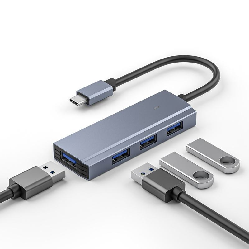 USB C Hub 4 in 1 with 4 Port USB 3.0 5Gbps High-Speed  Adapter Compatible with Windows 10/8/8.1/7 / Vista / XP and Mac OS X, Linux and Chrome OS.
