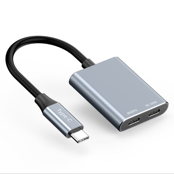 Type-C to AR Glasses and Charging Adapter, Charge and Play, 8K@60Hz 100W PD Fast Charging Compatible with Steam Deck/Switch/ROG Ally/iPhone 17/16/15/Viture/Rokid/Xreal AR Glasses-UH02-27-A