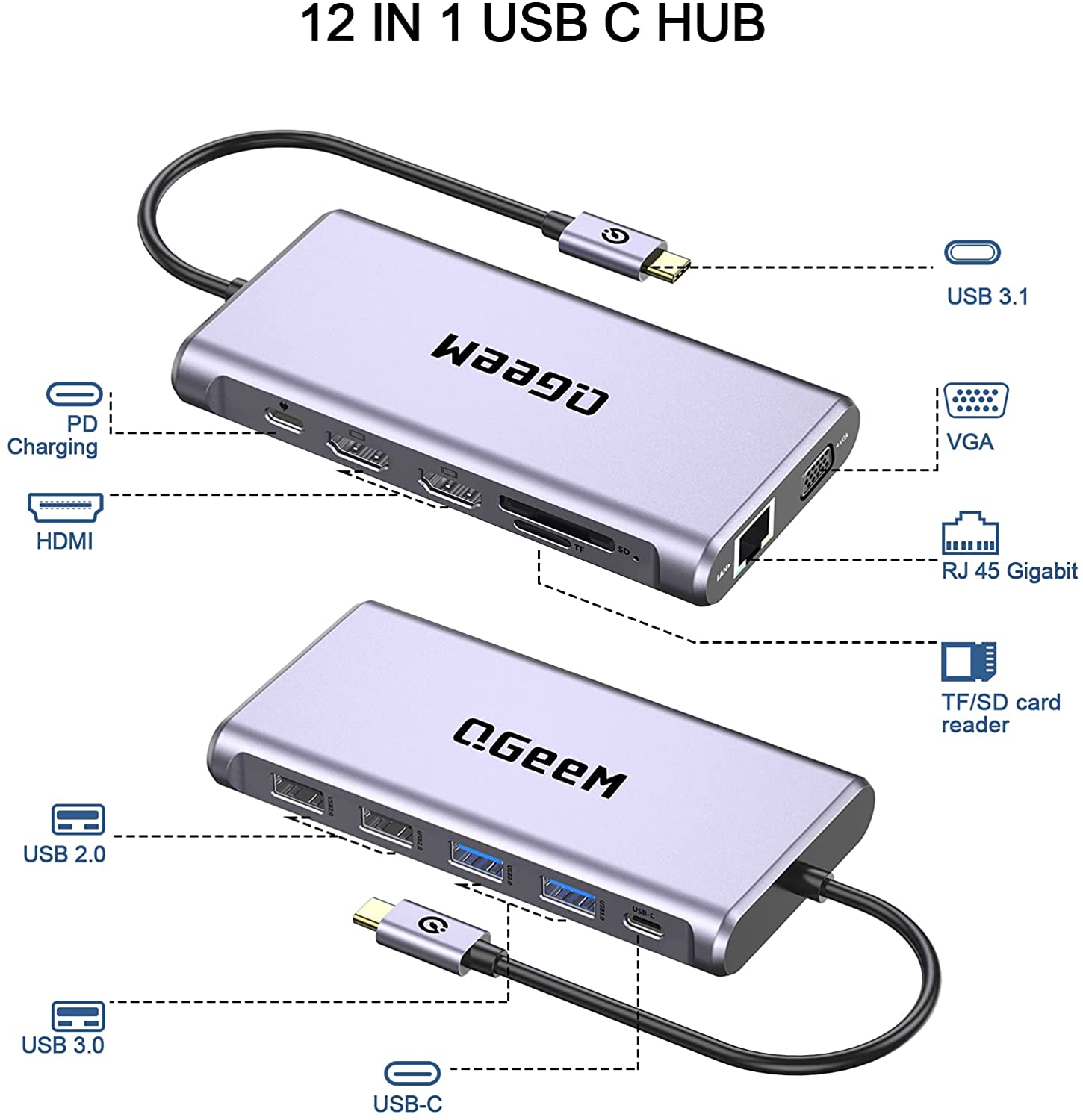 Adaptateur USB 3.0 HDMI USB 4K HDMI de type C 3.1 Algeria