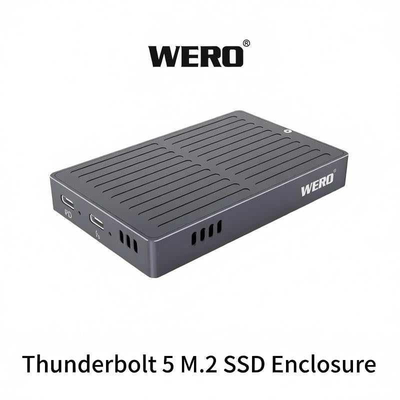 WERO Thunderbolt 5 80Gbps M.2 SSD Enclosure MAX Speed 7000M/s