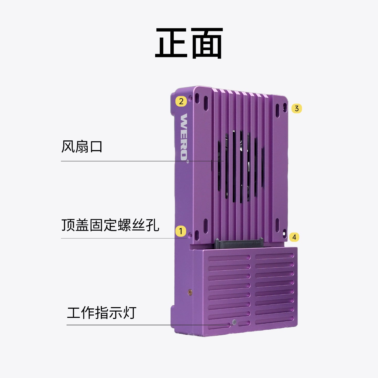 WERO Thunderbolt 3 Dual-Mode U.2/3 SSD DOCK Station(1XU2-V40)