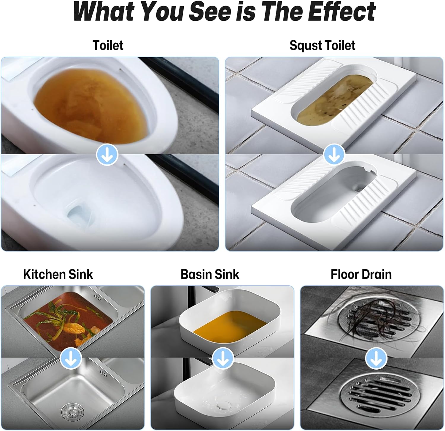 Electric Toilet Plungers for Bathroom,4 in 1 Toilet Unclogger,Auto-inflation Toilet Plunger Clog Remover Get Instant Result,High Pressure Toilet Plunger Heavy Duty for Washbasin,Sinks,Drain-White