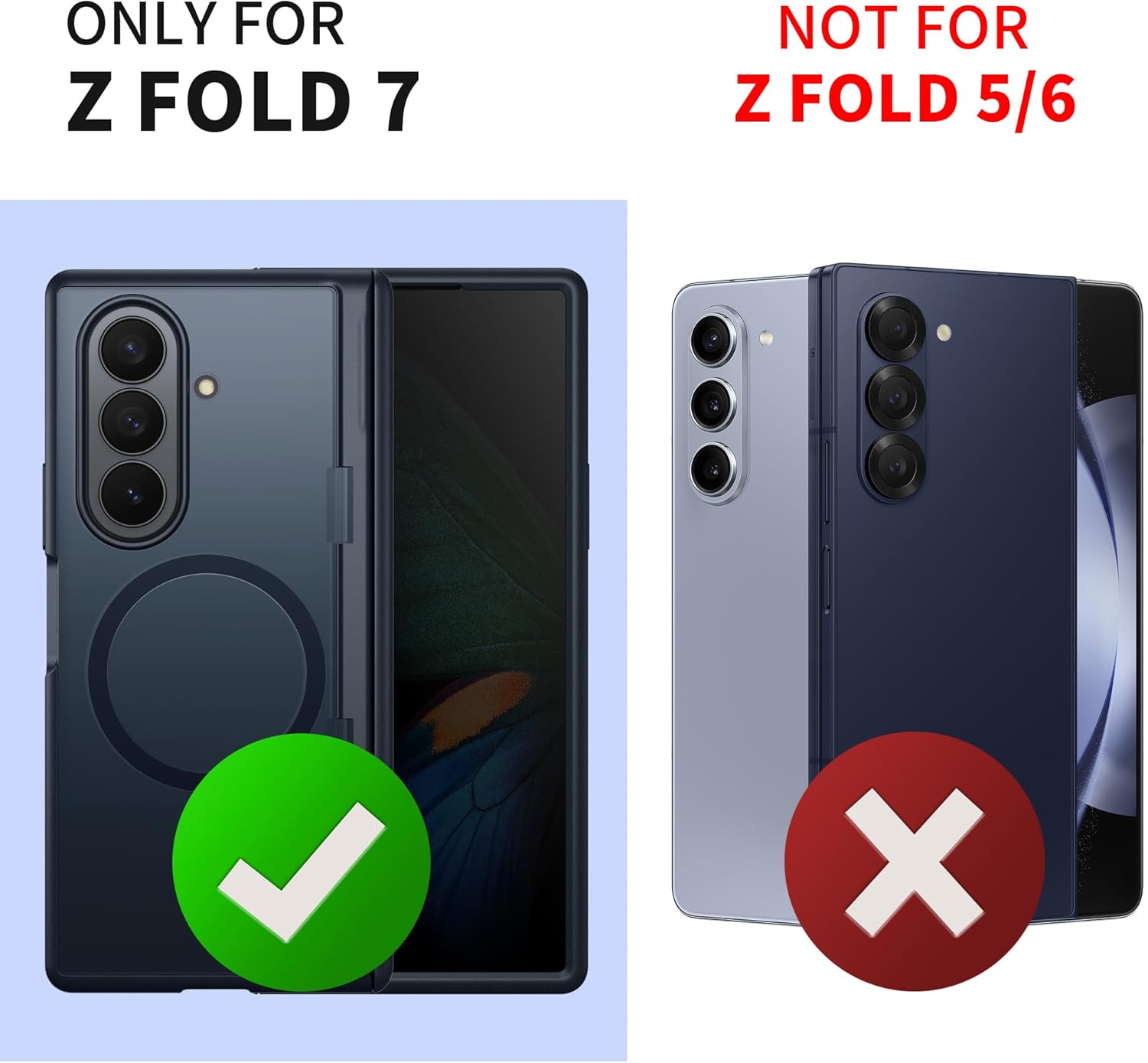 MOBOSI Slim Magnetic Phone Case for Samsung Galaxy Z Fold 7, Full Body Hinge Protection & Built-in Kickstand, MagSafe Compatible Cover with Privacy Screen Protector for Z Fold7, Black