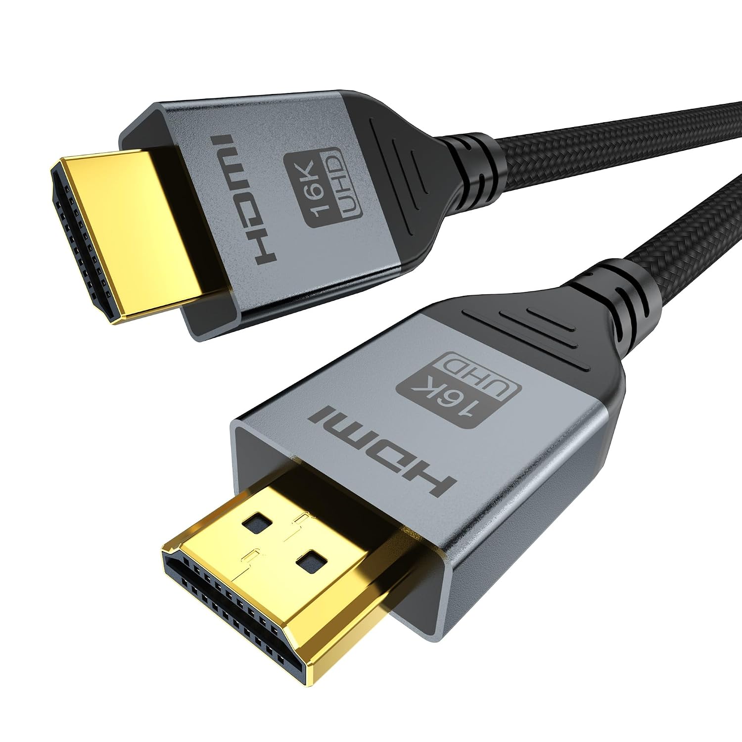 16K@60Hz HDMI 2.2 Cable ,96Gbps Ultra High Speed HDMI Cord, 16K@60Hz 8K@120Hz 4K@480Hz, eARC, Dynamic HDR, DTS:X, HDCP 2.2&2.3 for Roku TV, PS5, Blu-ray Player, Projector