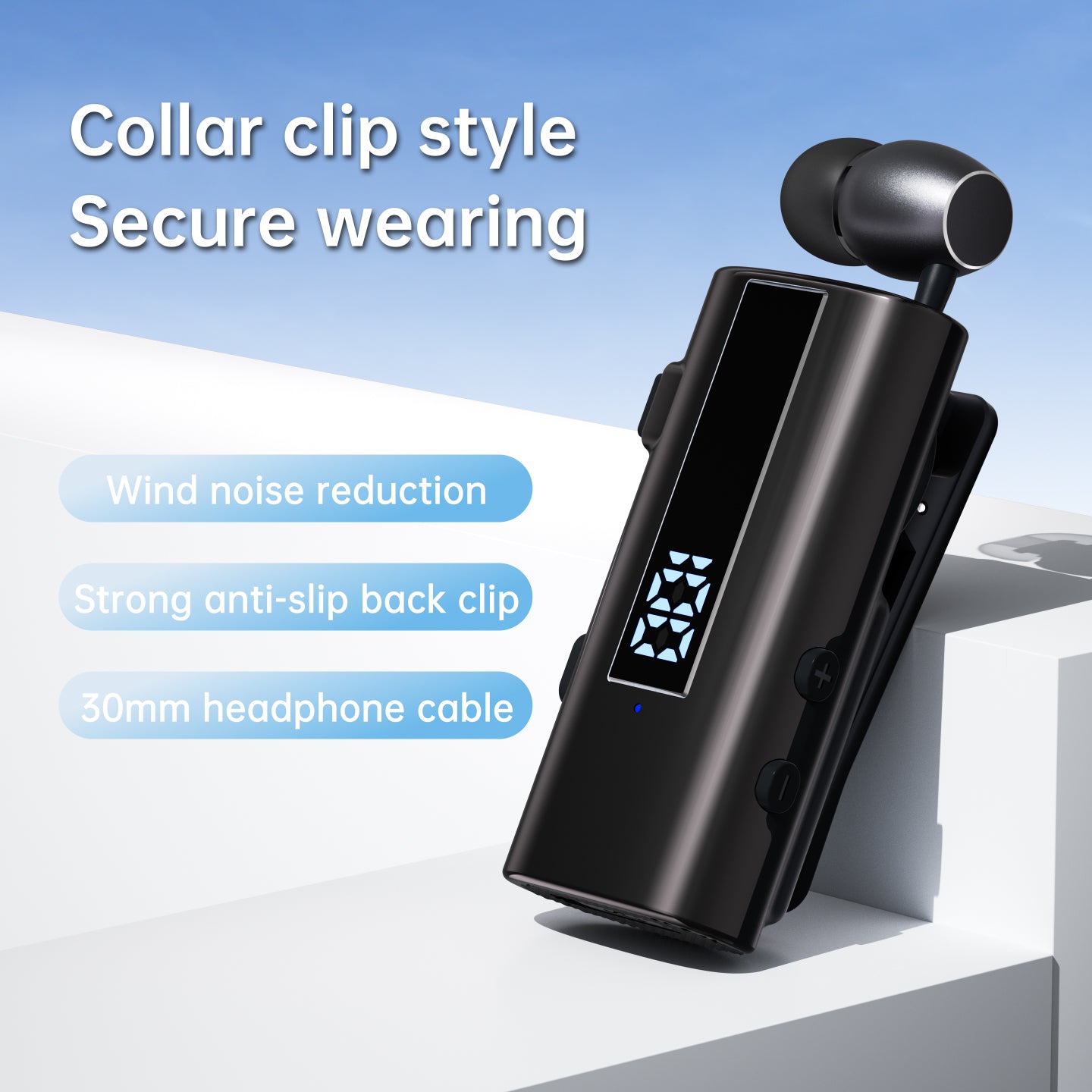 K92 Collar Clip Wireless Bluetooth Earphone