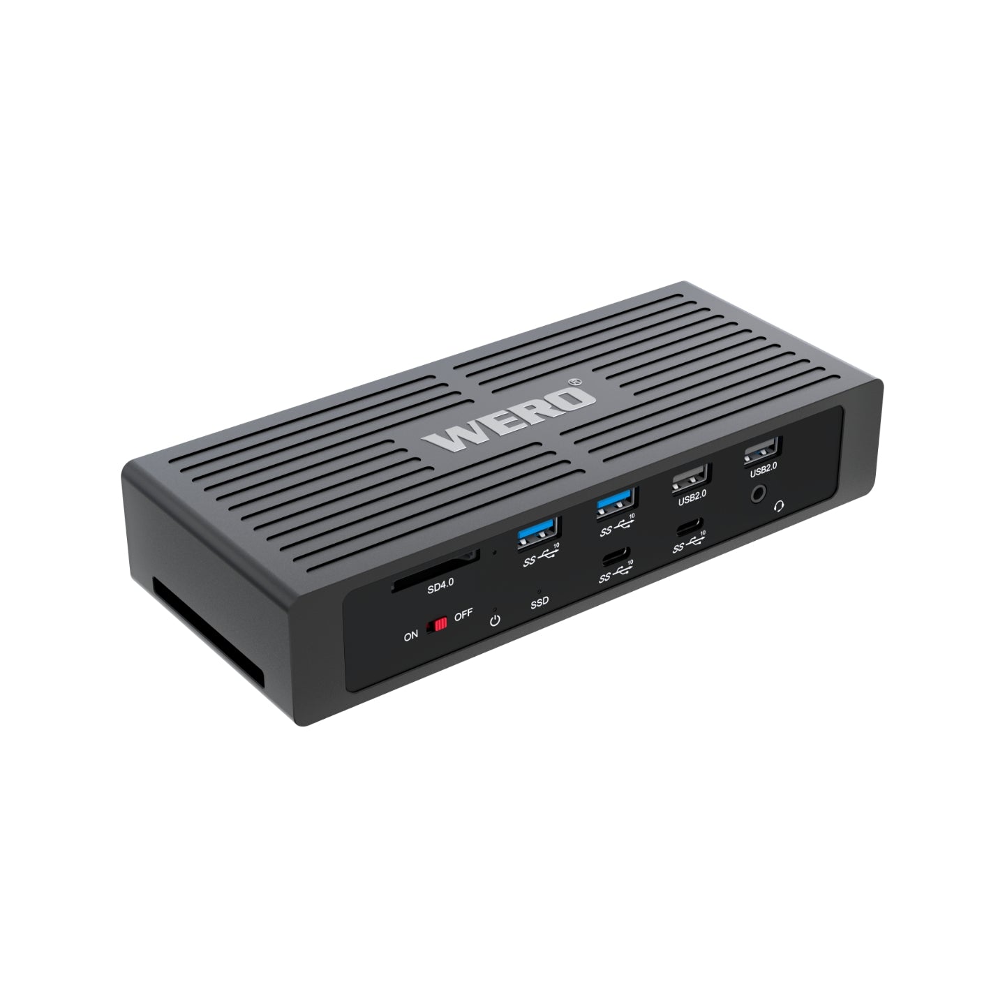 WERO Thunderbolt 3 Expansion Dock Hard Disk Box Dual 4K HDMI+Display Link Desktop Expansion Dock(SSD-DOCK-Ultimate)