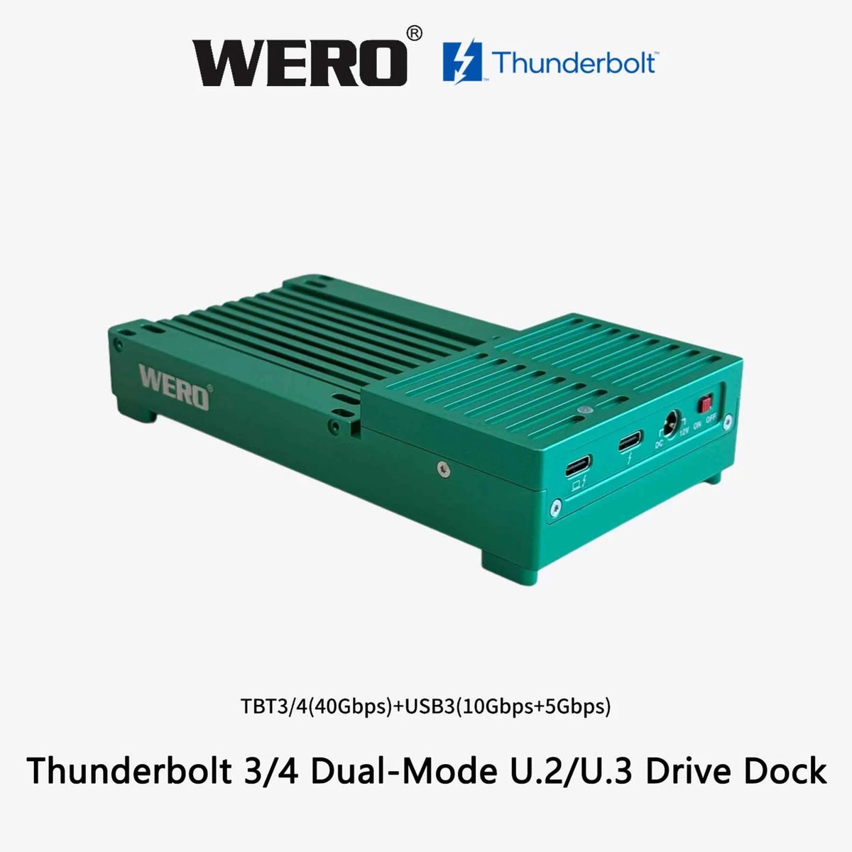 WERO Thunderbolt 3 Dual-Mode U.2/3 SSD DOCK Station(1XU2-V40)