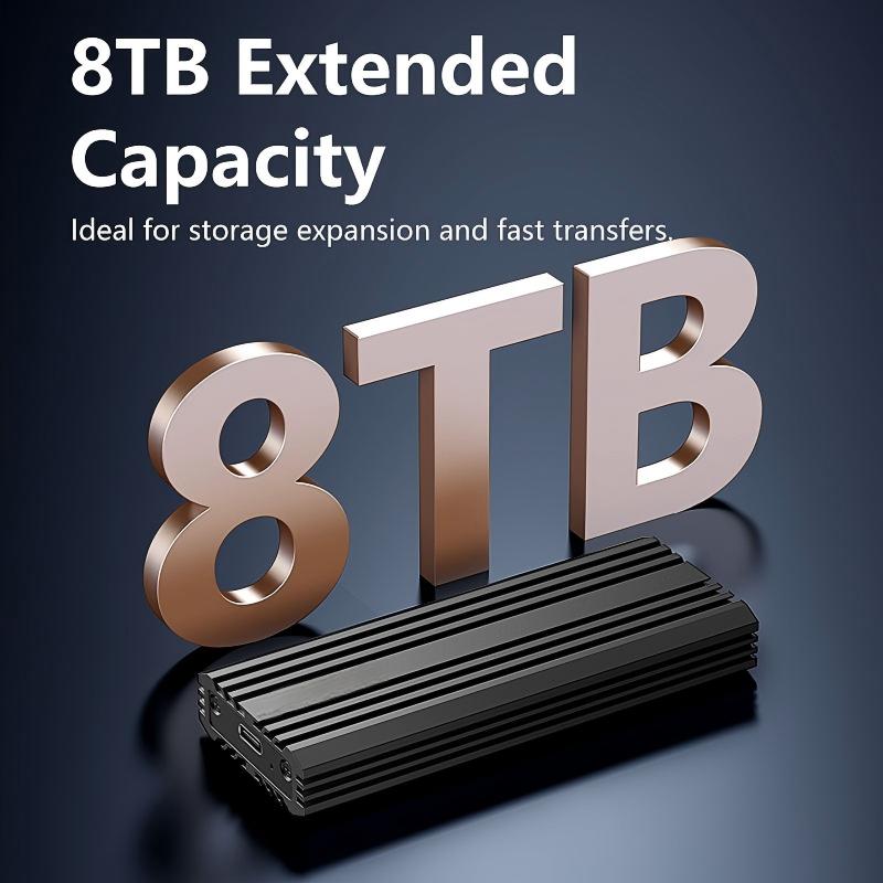 20Gbps USB3.2 Gen2x2 Tool-Free Enclosure for M.2 PCIe NVMe and SATA SSD M.2 Form Factor Compatible with Both B&M (NVME) Hard Disk, Support 2230 2242 2260 2280 ---M6NA