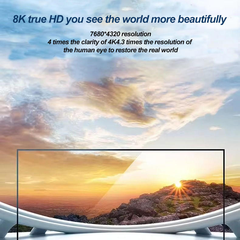 DisplayPort 1.4 to HDMI 2.1 Braided adapter, 48Gbps, 8K@ 60Hz/4K@144Hz/2K@240Hz, Dolby&eARC/HDR10/HLG/DSC1.2/VRR/ALLM/QFT, EMI/RFI Adapter or PS5 PC --AV74