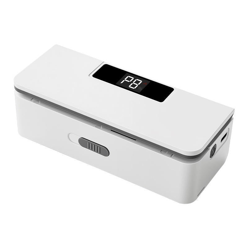Mini Bag Sealer Magnetic Fridge, 6/8Speed Adjustmen，Selladora De Bolsas Plasticas, Portable Mini Heat Sealer with LED Display, Adjustable Bag Sealer Built-In Cutter and Magnetic Back, Rechargeable Sealer Machine，white