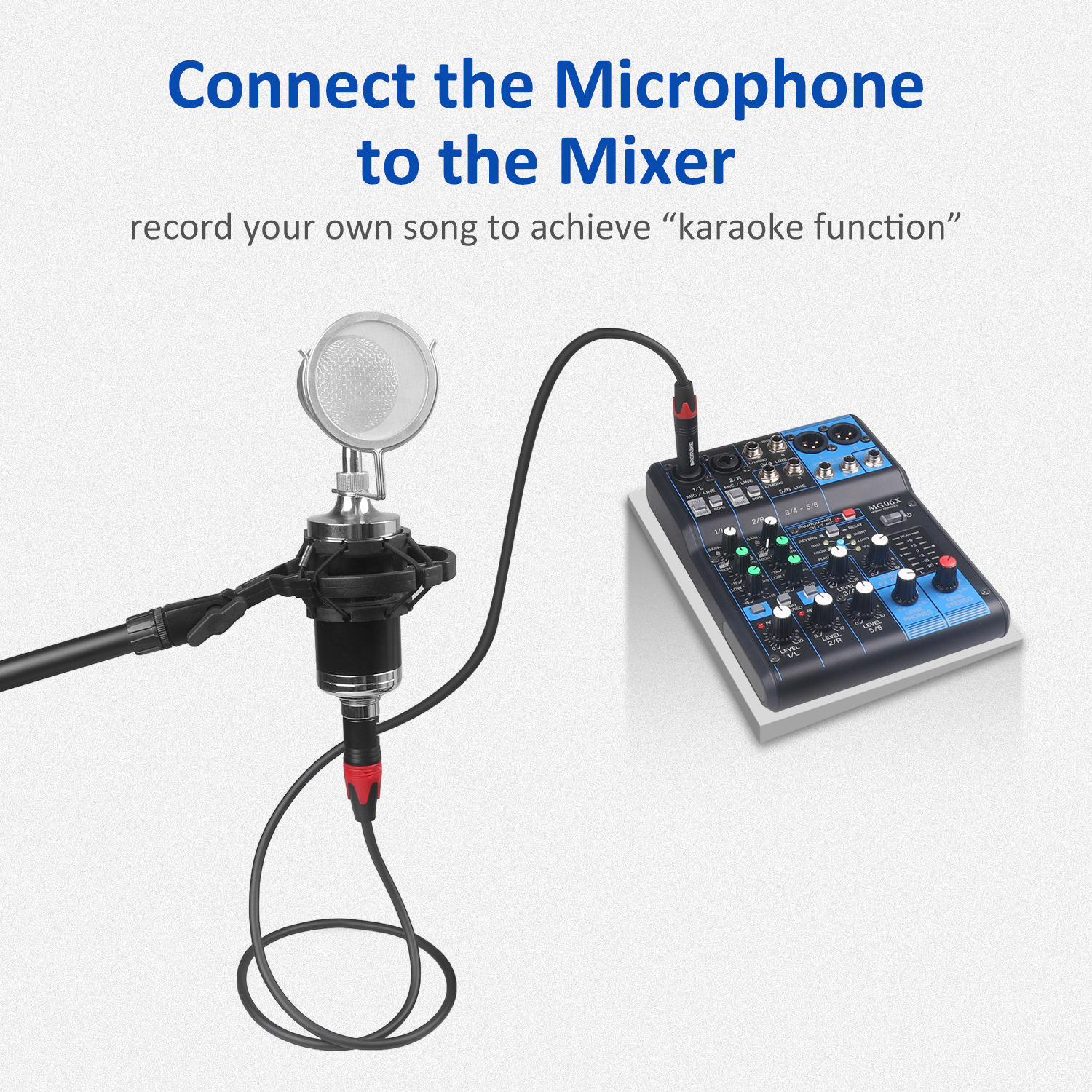 TRS 1/4 Inch 6.35mm to XLR Female Balanced Interconnect Audio Cable, 3Pin XLR to Quarter Inch Mic Cable for Microphone, Mixer, Guitar, AMP, Speakers - AU20-A