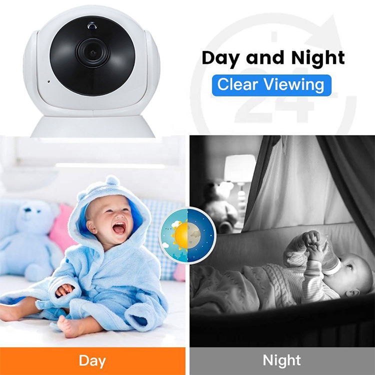 V380 Pro 3MP Wireless WiFi Baby Monitor IP Camera, Two-Way Audio Night Vision Human Motion Detection Wireless Home Surveillance Camera--P0095-1-V1-S1(ES-WI320VS)