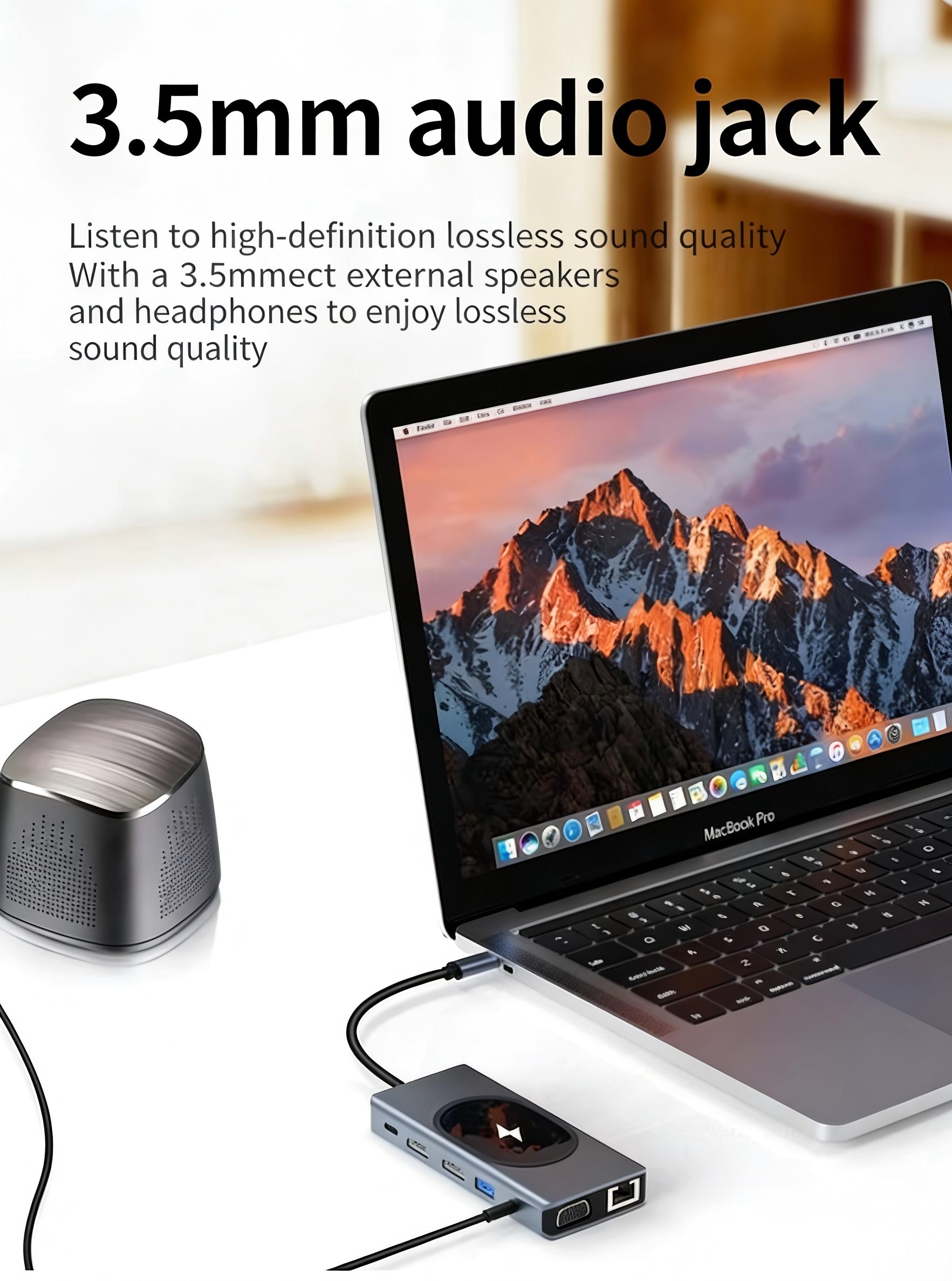 13-in-1 USB-C Docking Station with 4K HDMI, Wireless Phone Charger, for MacBook Pro/Air, Dell, Lenovo, HP - Including VGA, SD/Micro SD/TF Card Reader, Ethernet, USB-C PD,SUB 3.0 & USB 2.0, Audio Jack