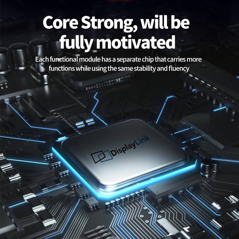 14-In-1 Displaylink MST Docking Station Dual Monitor Support M1/M2, PD100W, 10Gbps USB3.2 Gen2,Ethernet 1000Mbps,3.5MM Audio, SD+TF 3.0 Card Reader,4K@60Hz HDMI Displayport DP Laptop USB-C Hub for Mac and Windows--HU1401